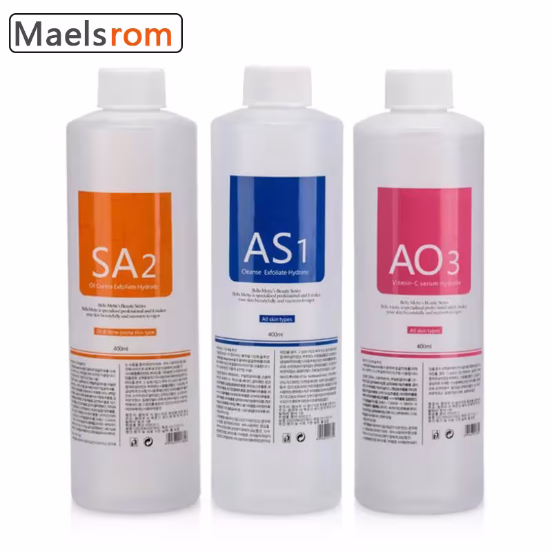 Gesichtsserum mit Aqua-Peeling-Lösung 400ml 3er-Serum-Set AS1 SA2 AO3