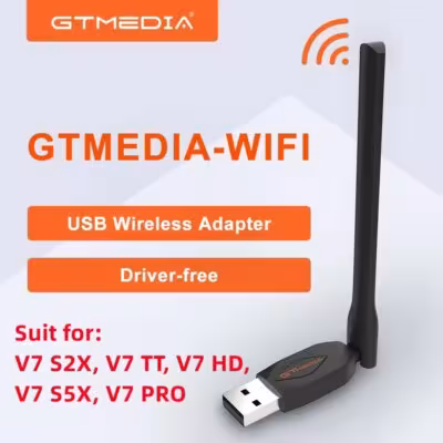 GTMEDIA USB WiFi antena tinklo adapteris kompiuteriui ir TV