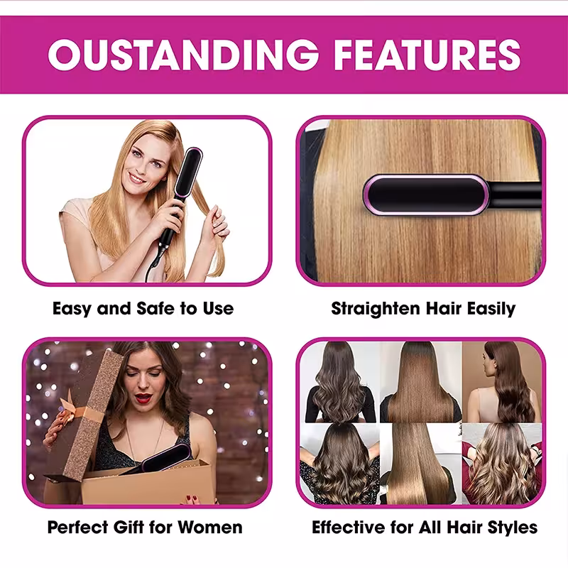 lissage électrique des cheveux