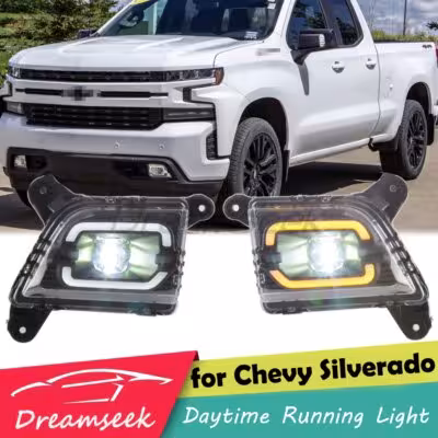 LED DRL Day Lights Chevy Silverado 1500 2500HD 3500HD 2009-2023