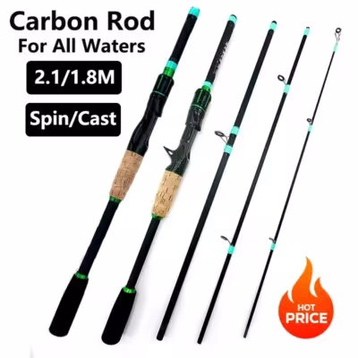 Asta da pesca Casting Spinning Lure ML 1.8 / 2.1m