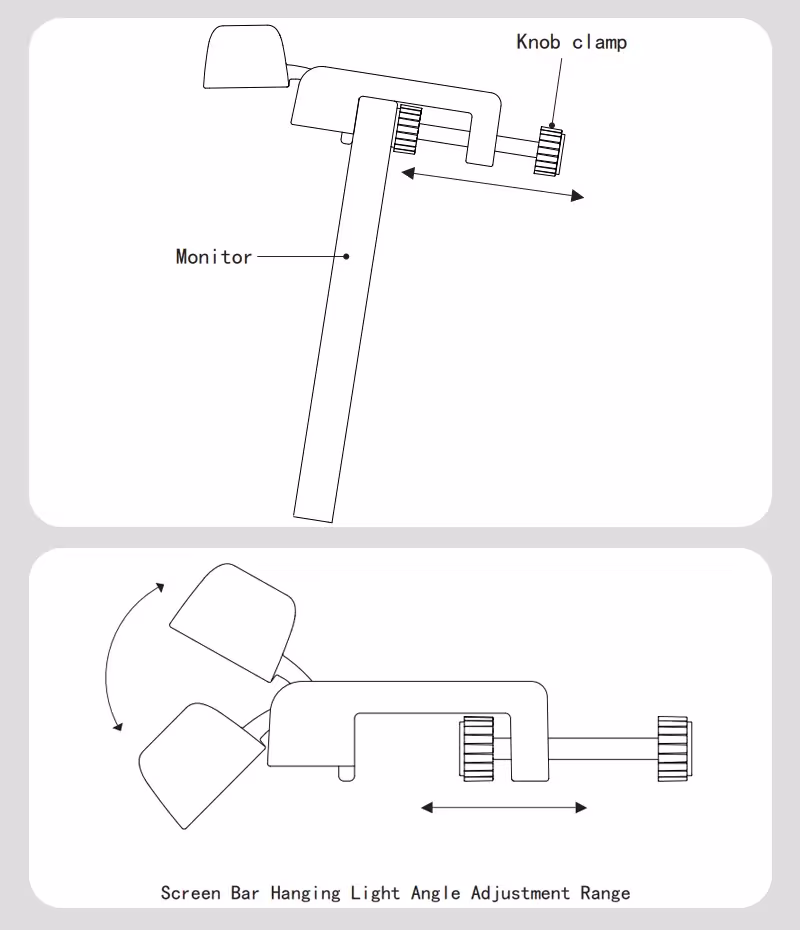 Barra de luz LED para monitor