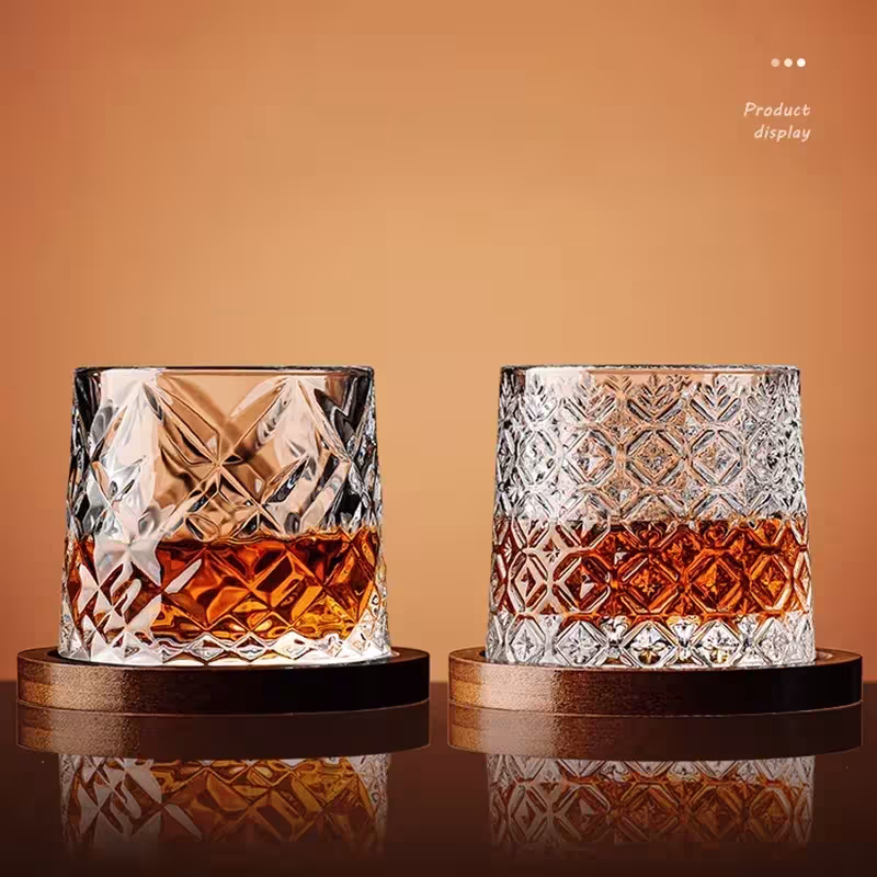 verre de cristal de whisky