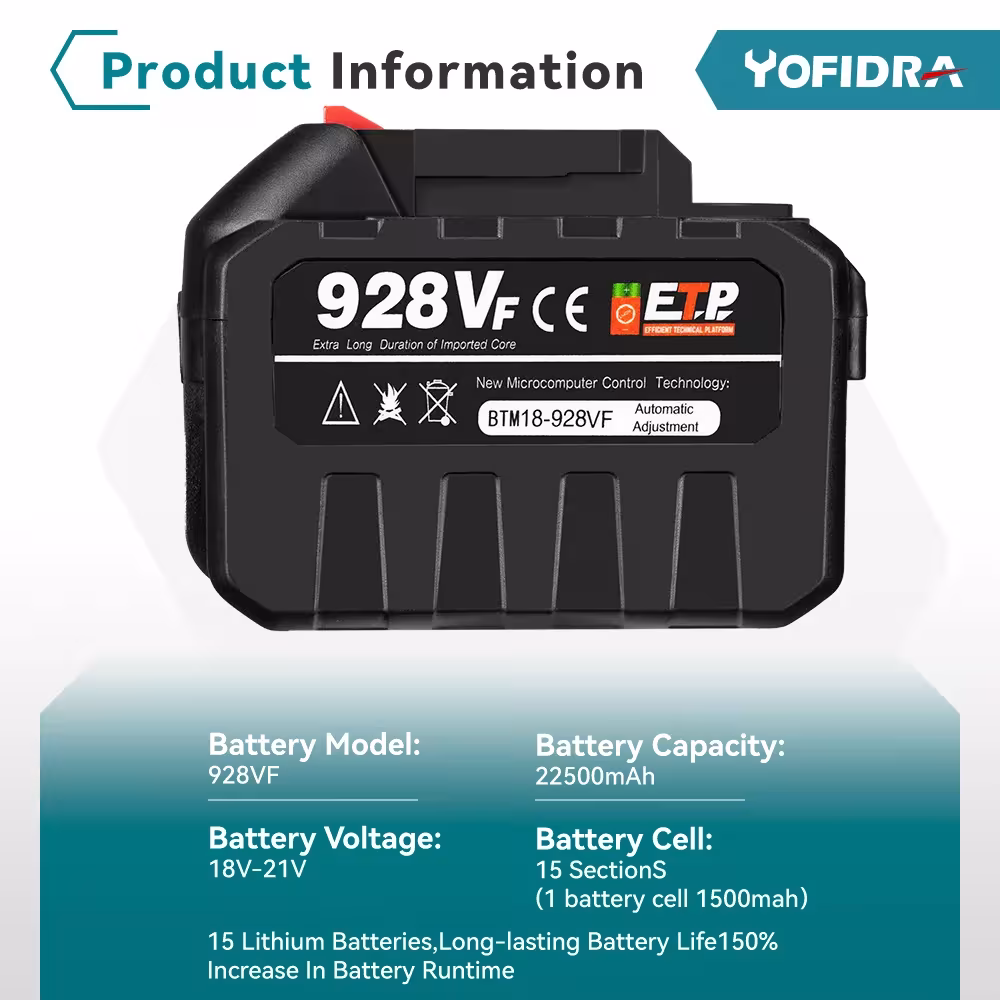 accumulateur lithium-ion pour outils