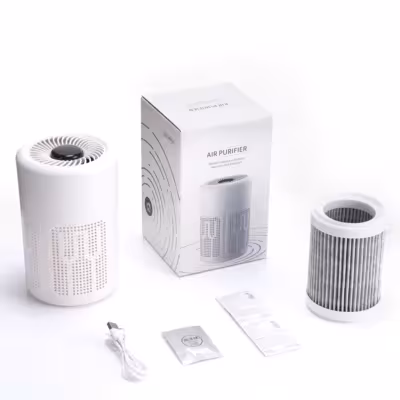 Air purifier with negative ions USB HEPA filter for home air