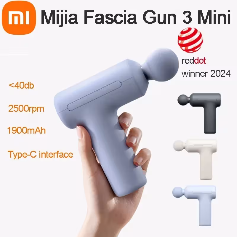 2025 XIAOMI Mijia Mini Fascia Gun 3 Portable Muscle Massage Gun 12kg