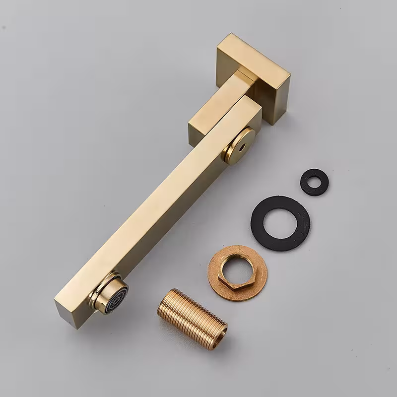 concealed shower system gold