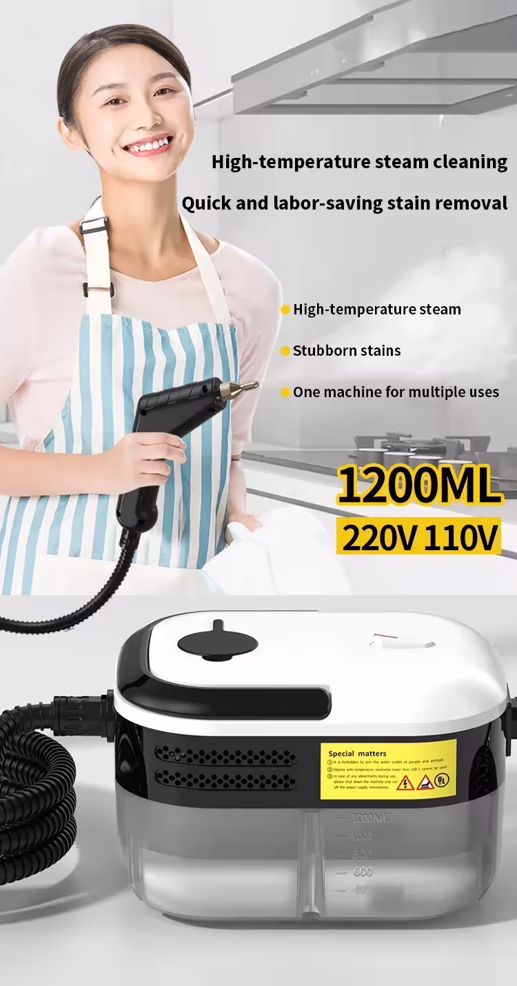 nešiojamas garų valytuvas
