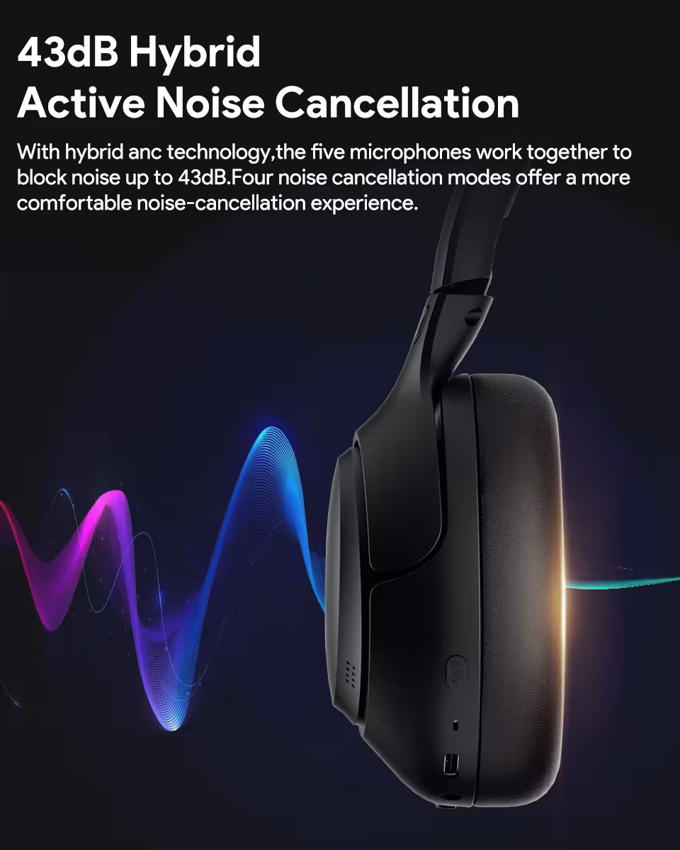 cuffie wireless con cancellazione del rumore