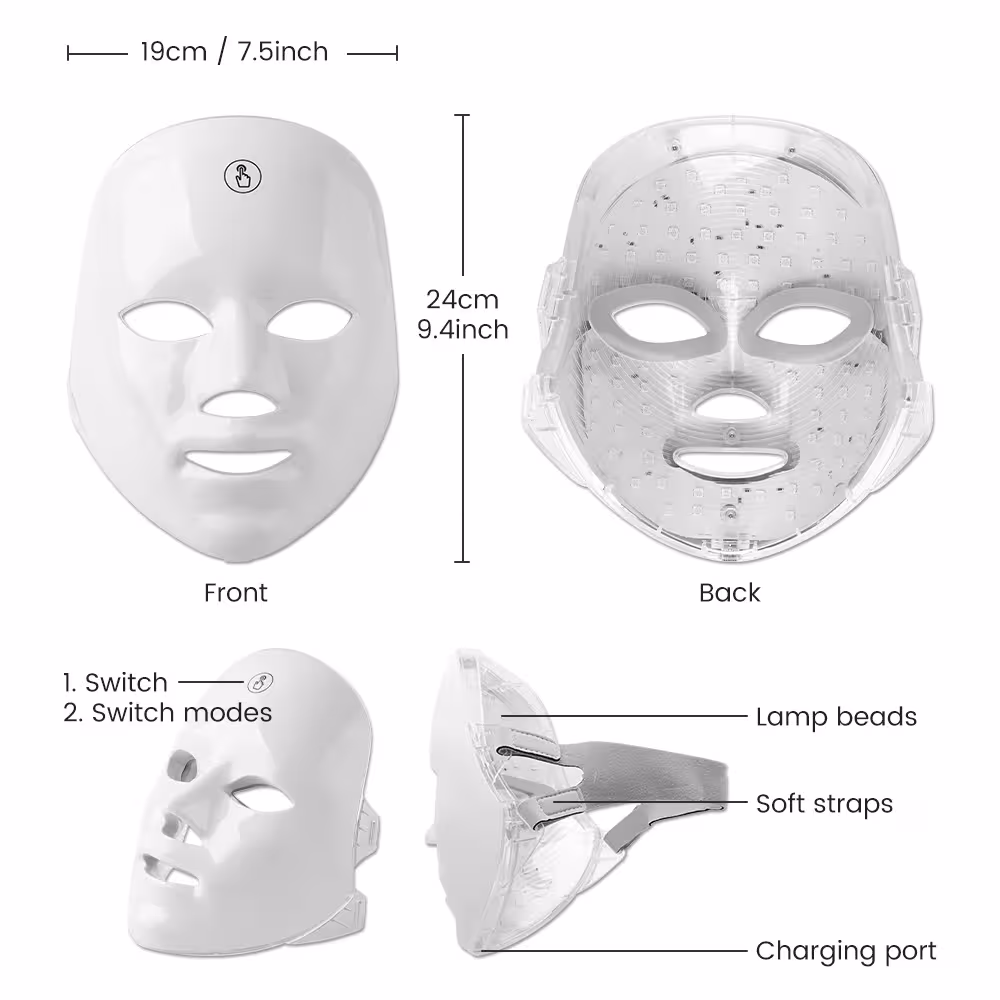 Masque facial LED