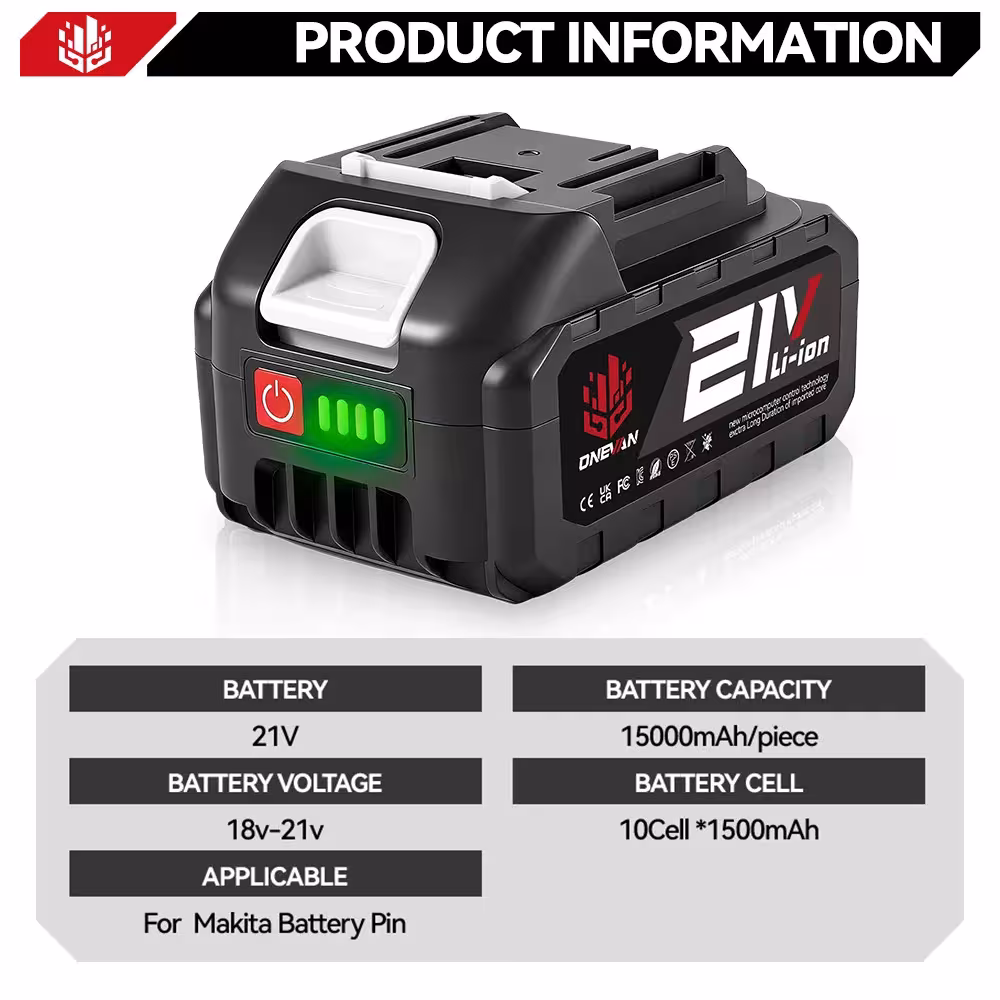 21V lithium-ion battery