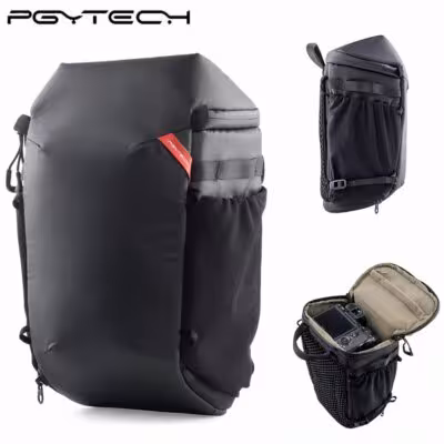 Sac à dos photo PGYTECH à chargement par le haut avec poches extensibles pour Nikon Canon Sony