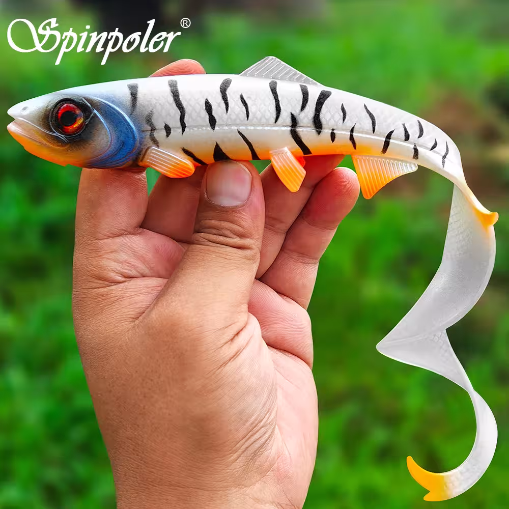 Spinpoler Firebomb Swimbait Kunstköder 17.5cm 22cm für Meeresfische