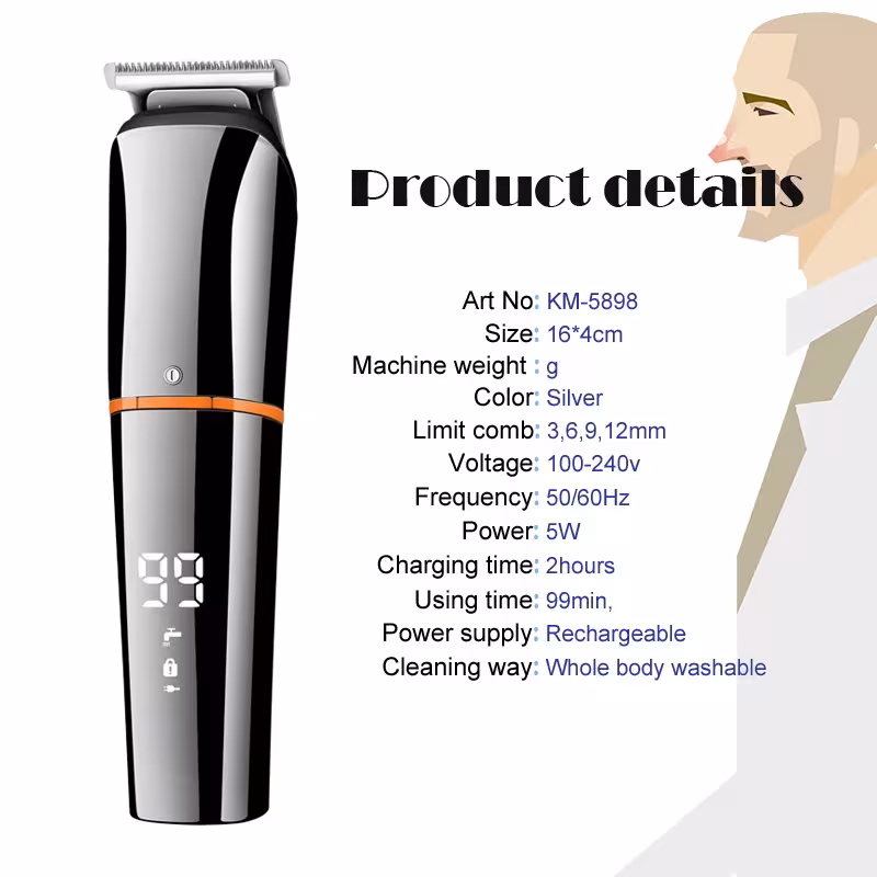 digital hair clipper for men