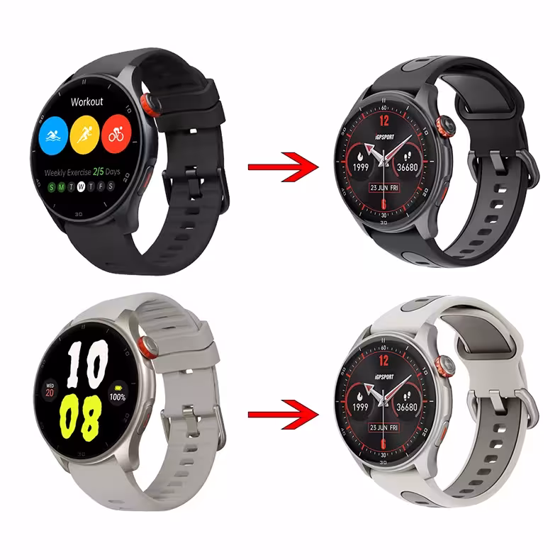 GPS sporto laikrodis širdies ritmu