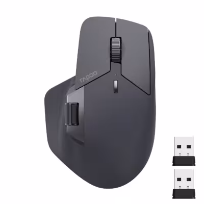 Rapoo MT760L MT760M Souris ergonomique sans fil 4000 DPI Bluetooth 4 appareils