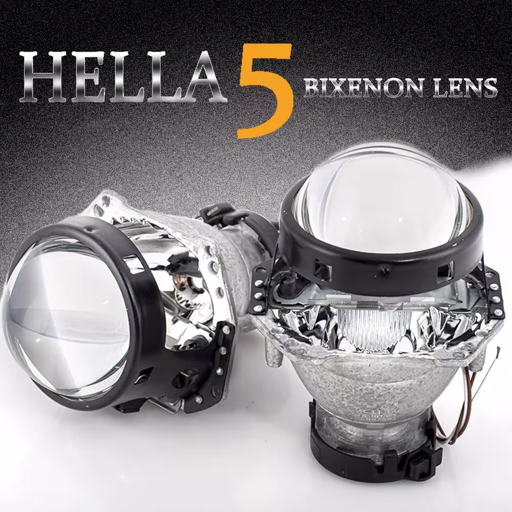 3.0 colių Bixenon projektorinis objektyvas Black Full Metal Hella 5 3R G5 HID žibintams D1S D2S D3S D4S