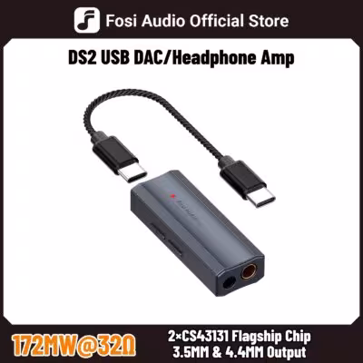 Fosi Audio DS2 Mini USB DAC ear amplifier DSD decoder 32bit 384kHz