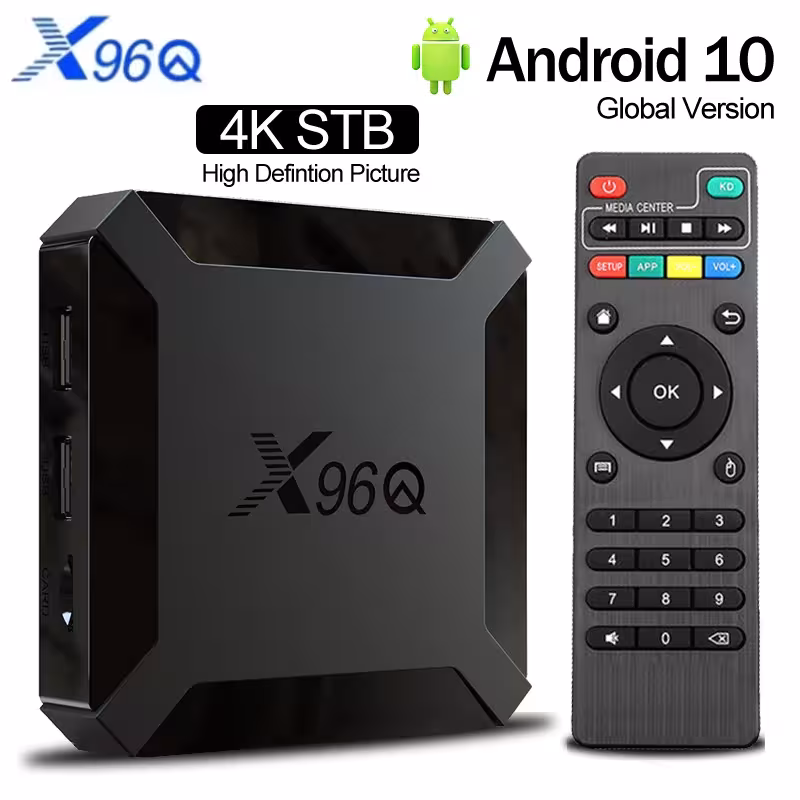 X96Q TV BOX 2GB 16GB Allwinner H313 Quad Core Android 10.0 WiFi 4K HD media player