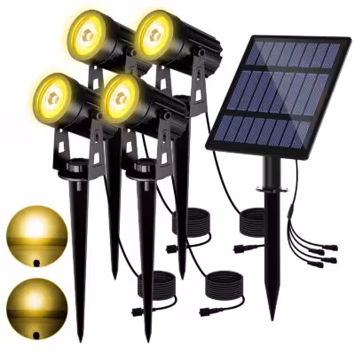 Luminaria LED de potencia solar RGB