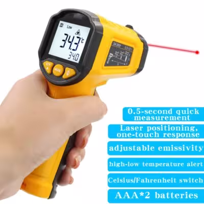 TS600 Infrared non-contact thermometer handheld industrial precision electronic temperature gauge