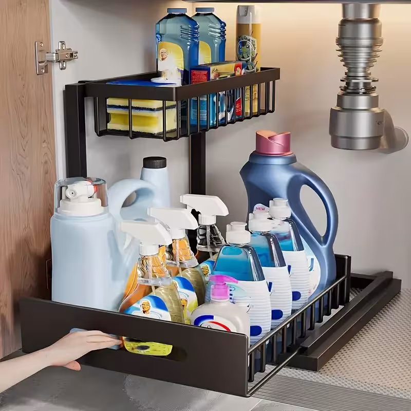 Organisateur rétractable sous évier