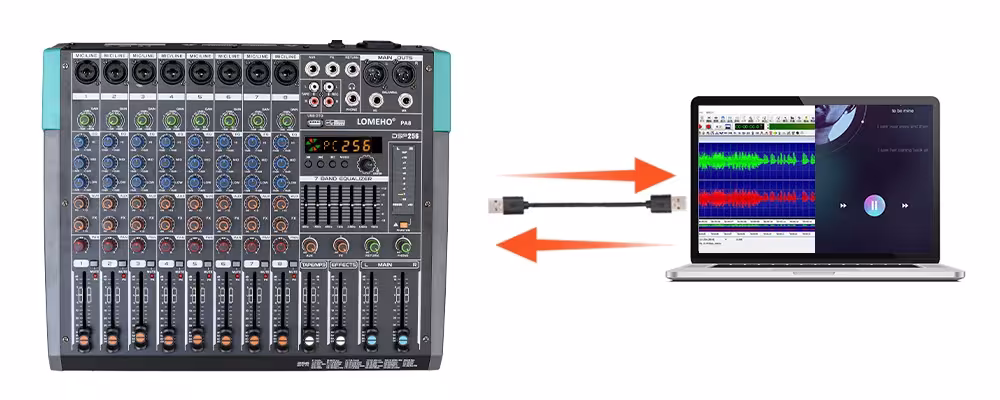 mixeur audio avec Bluetooth
