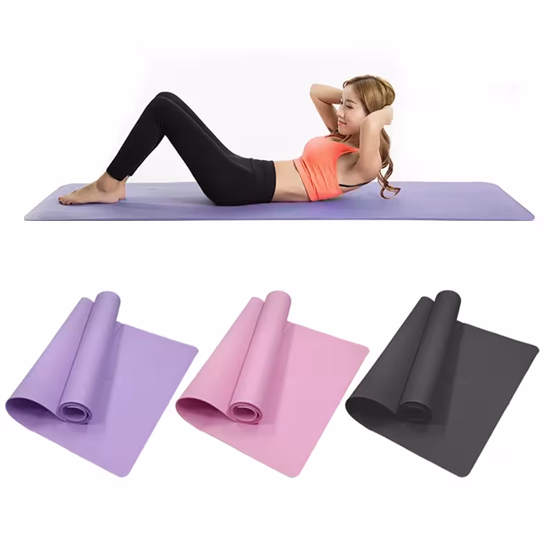 4 mm EVA yoga mat with anti-slip surface for sports and pilates