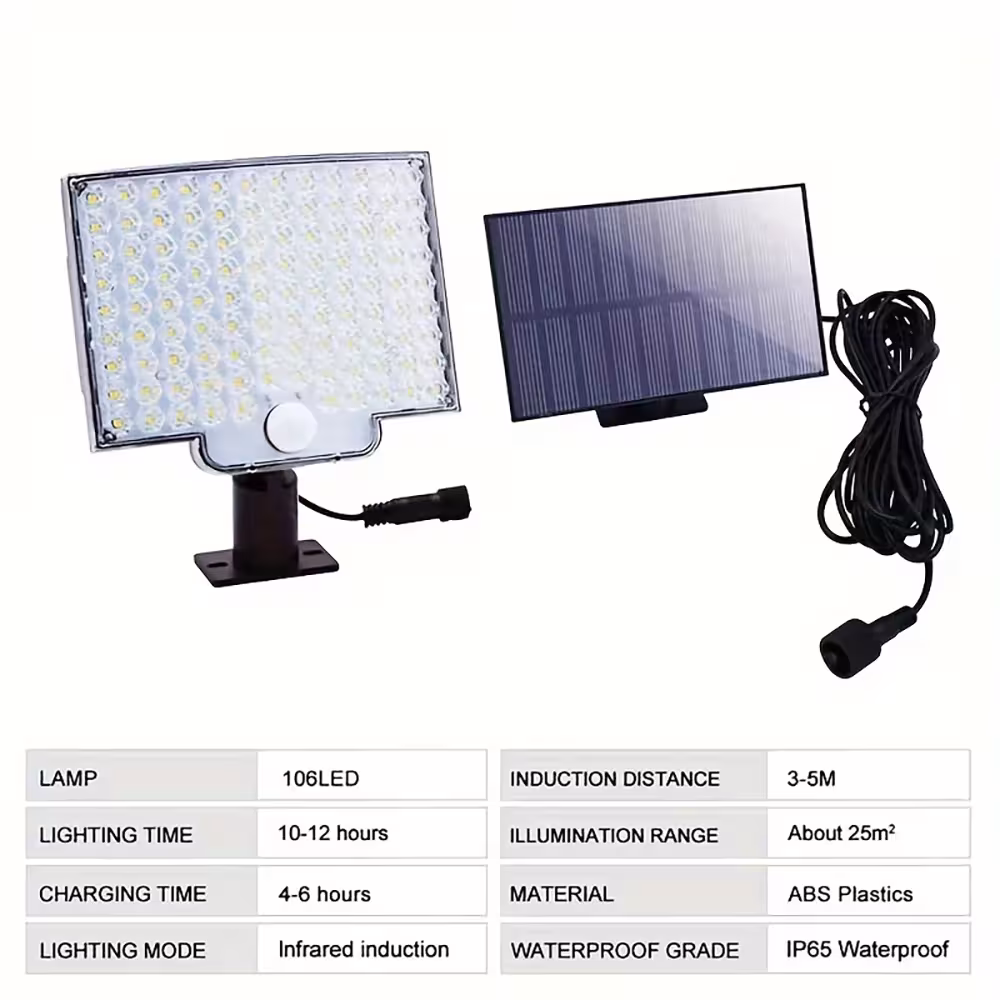 solar motion sensor light