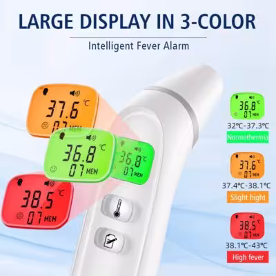 Dispositivo médico infrarrojo Cofoe sin termómetro de contacto con pantalla LCD