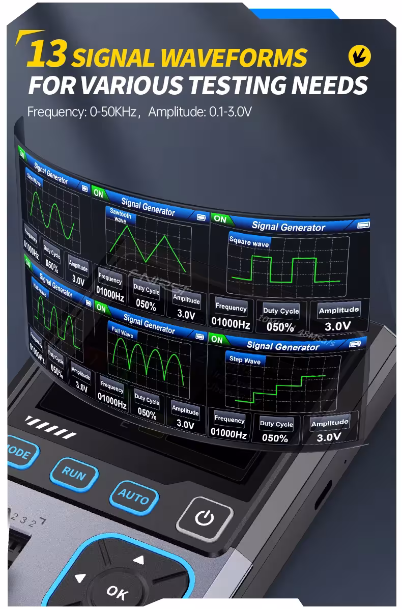 oscilloscope testeur de transistors