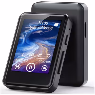 Nešiojamas MP3 MP4 grotuvas su Bluetooth 5.0 ir 1.8 colių ekranu iki 128 GB