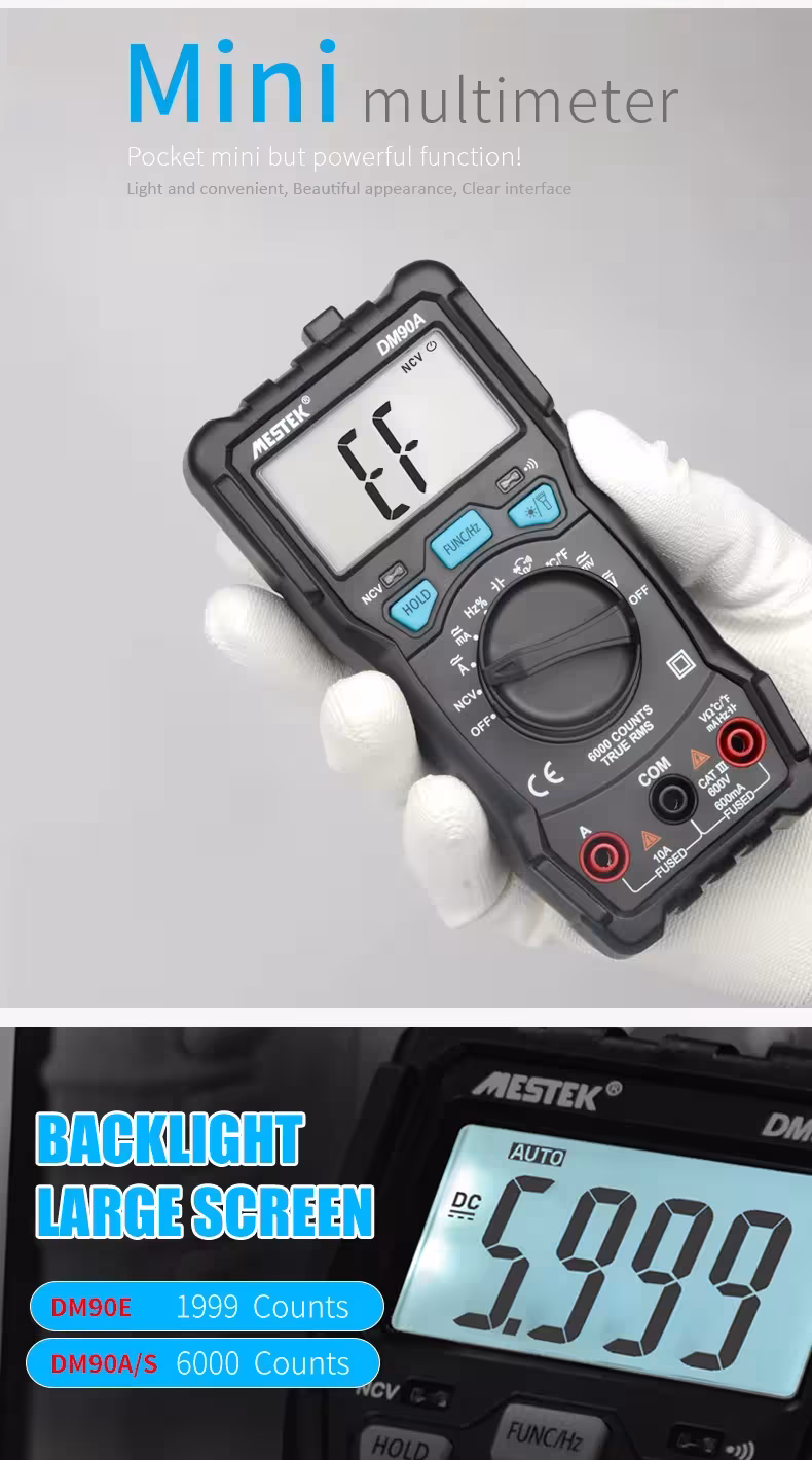 gama automática multimetro digital
