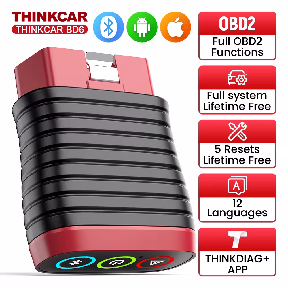 Scanner OBD2 Bluetooth THINKCAR BD6 pour diagnostic complet de voiture