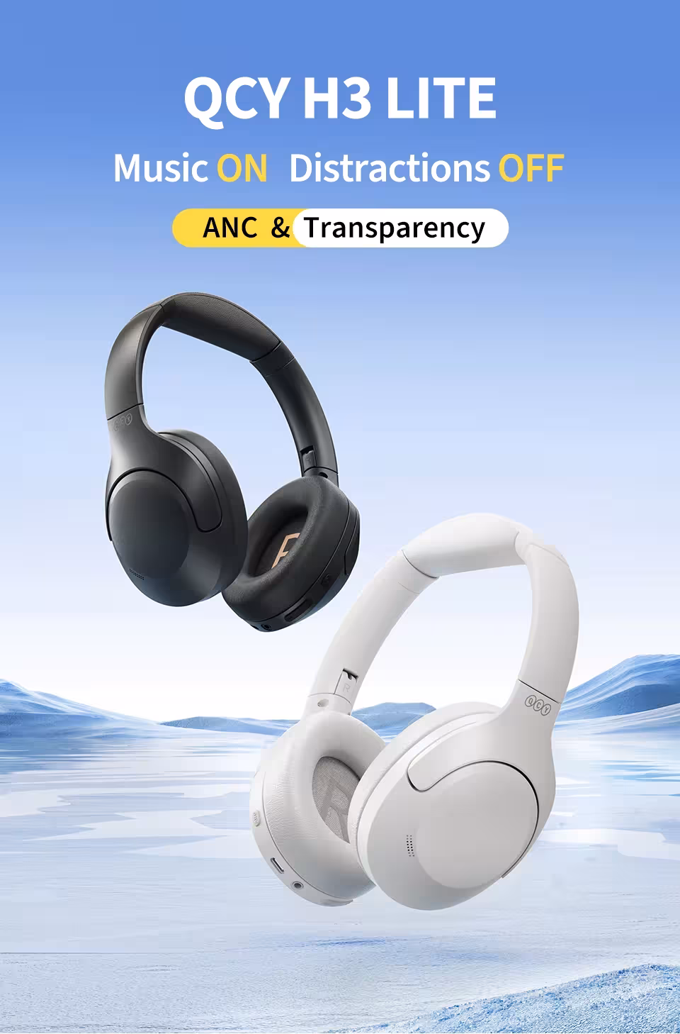 belaidžios ausinės su ANC