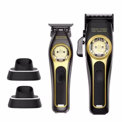 Kemei KM-2373 machine professionnelle de coupe de cheveux pour hommes avec station de recharge