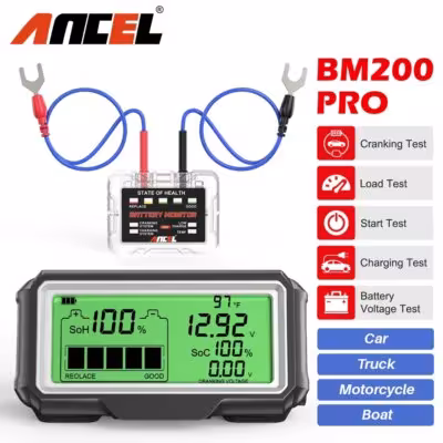 ANCEL BM200 PRO 12V LED auto test batteria con display