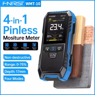 FNIRSI WMT- 10 Induction du compteur d'humidité du bois becontactis 17mm