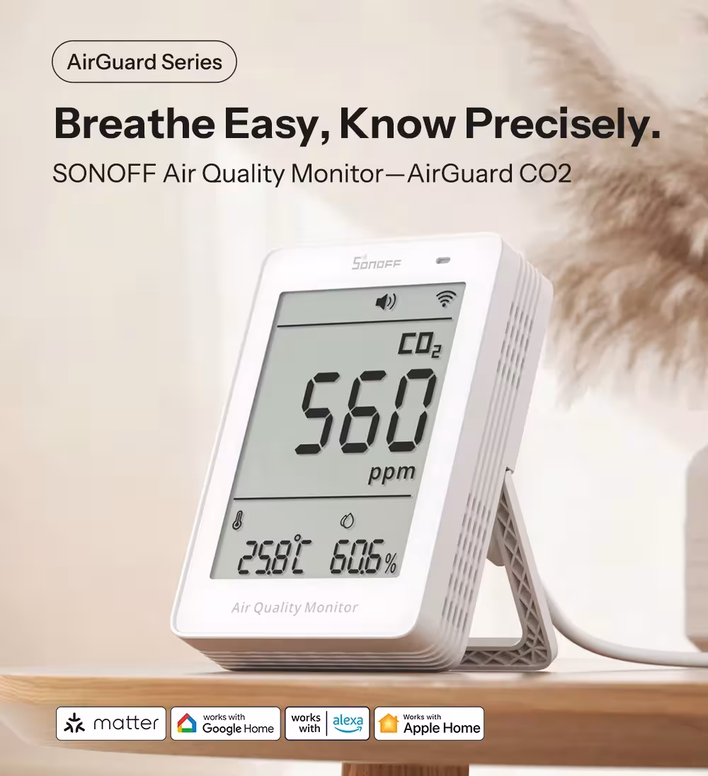 monitor della qualità dell'aria CO2