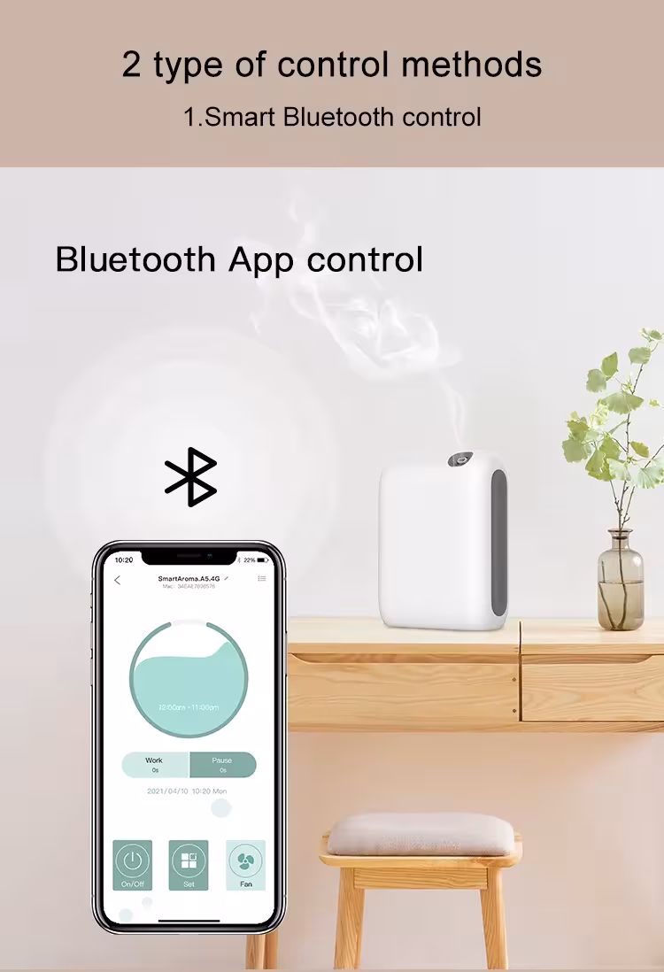 aromatinis difuzierius bluetooth