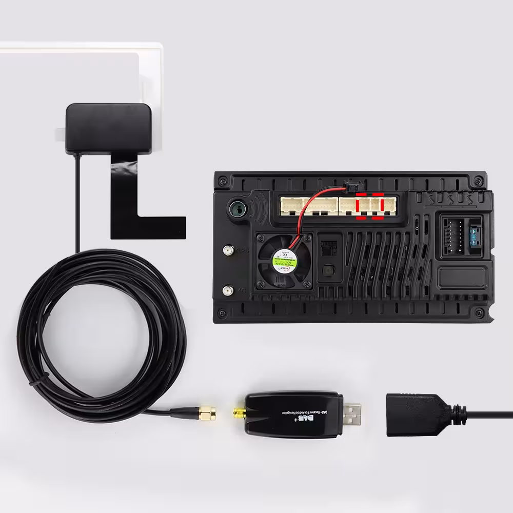 Adaptador DAB + USB para coche