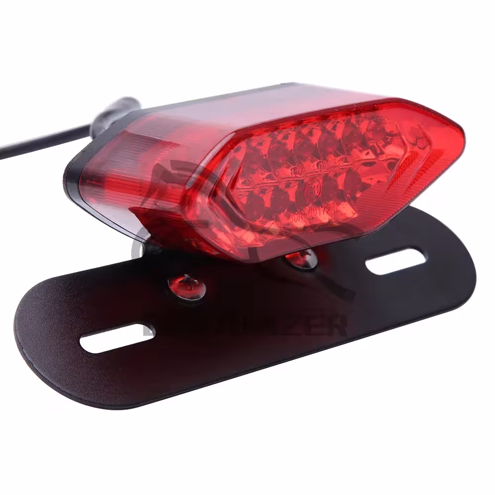 LED moto lumières eau poids signaux de frein intégrés licence