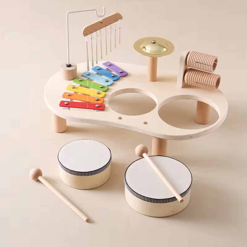 Juguetes musicales de madera para niños
