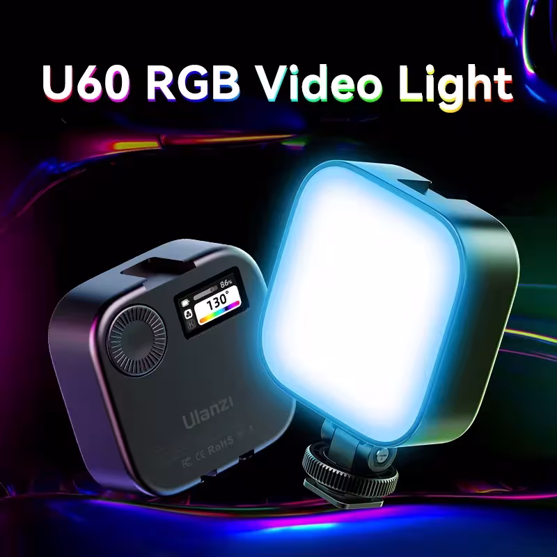 Ulanzi U60 RGB video šviesa 2500-9000K LED fotografijai ir transliacijom
