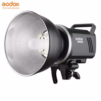 Luz de estudio Godox MS200 o MS300 de 200W o 300W con receptor inalámbrico de 2.4G.