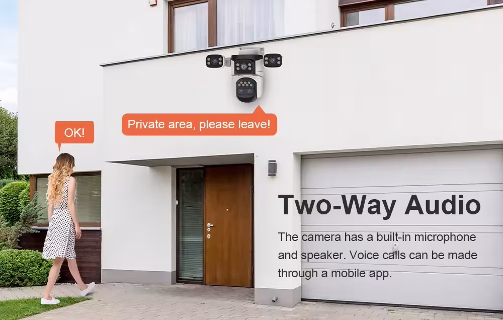 WiFi saugumo kamera lauke