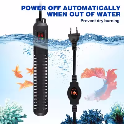 riscaldatore PTC 500W con controller per acquari di pesce e tartarughe 100- 400L