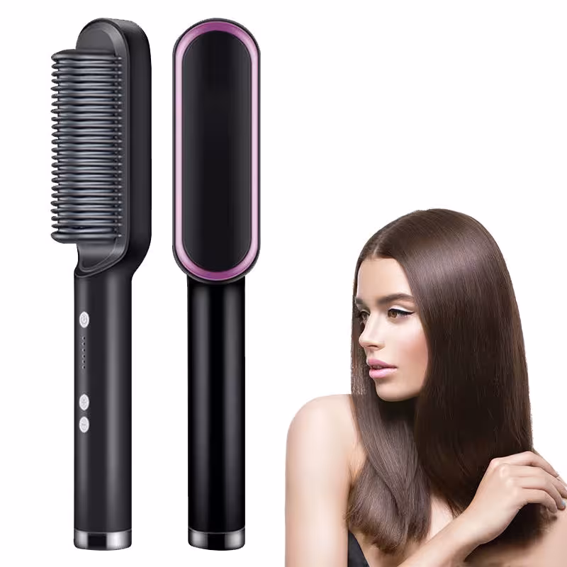 Brosse lissante électrique avec céramique pour un chauffage rapide