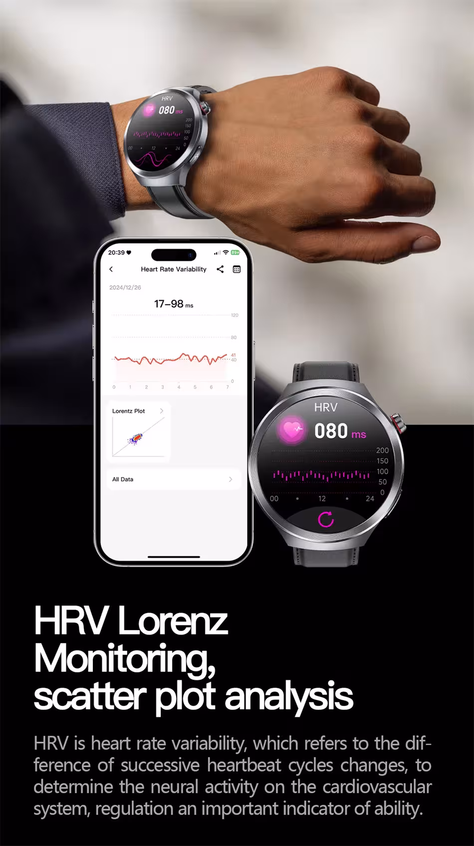 Montre intelligente avec verre saphir
