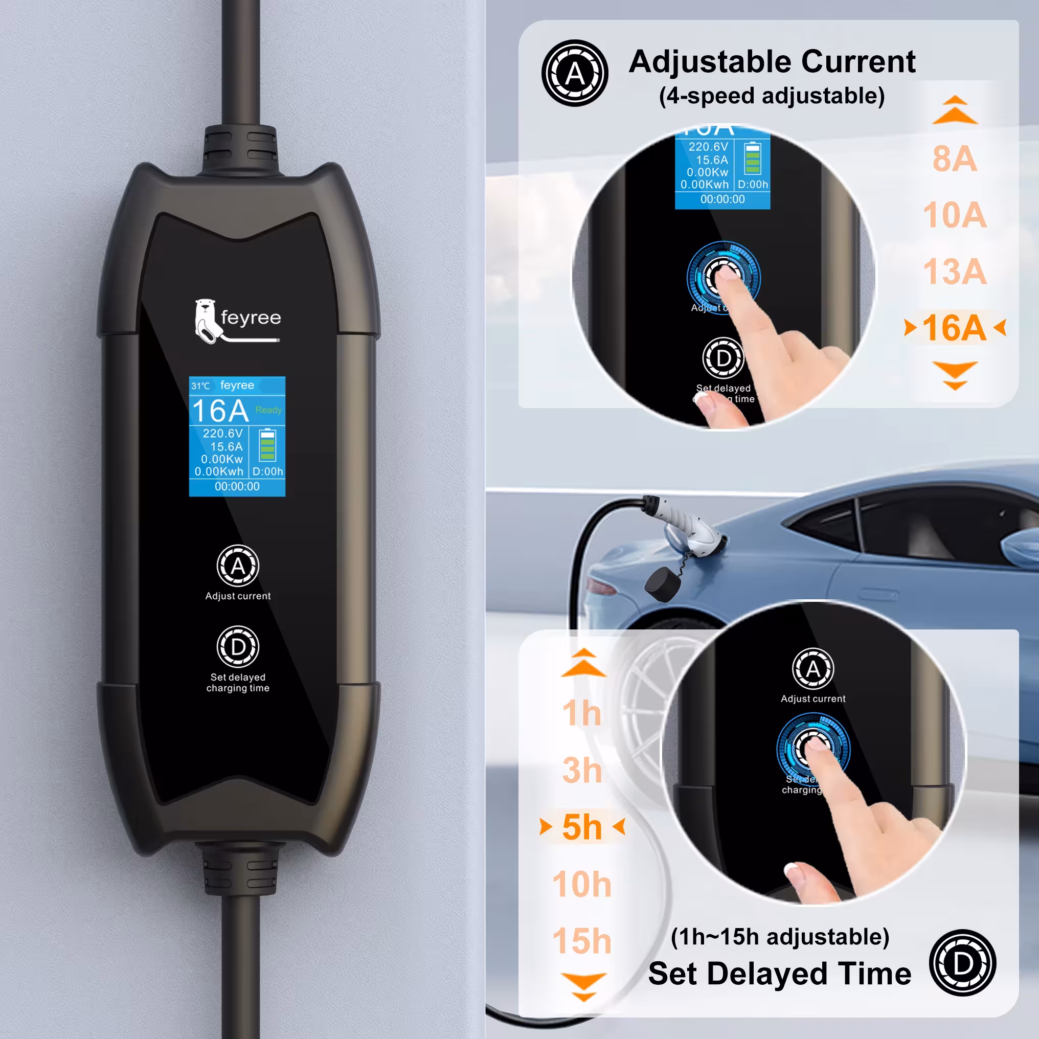 chargeur portable pour voiture électrique